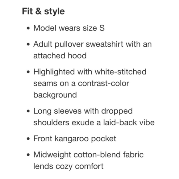 Wild Fable Seamed Hooded Sweatshirt Magenta Size XS - Picture 4 of 10